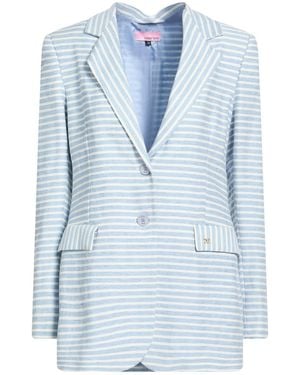 Denny Rose Blazer Linen, Viscose, Cotton, Polyester - Blue