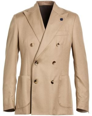 Lardini Blazer Cashmere, Wool, Silk - Natural