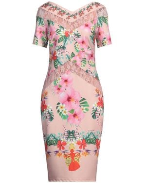 Gai Mattiolo Midi Dress Polyester, Lycra - Pink