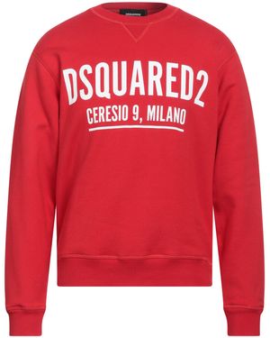 DSquared² Ceresio Logo Crewneck Sweatshirt - Red