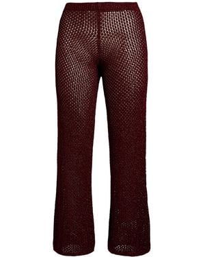 ViCOLO Pants Viscose, Metallic Fiber - Red