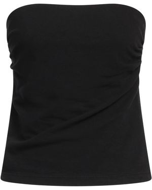 James Perse Top Cotton, Polyurethane, Lycra - Black