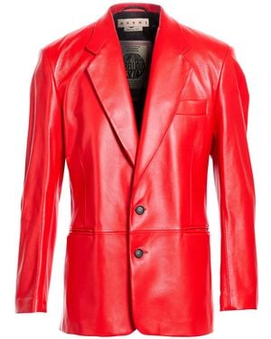Marni Blazer Lambskin - Red