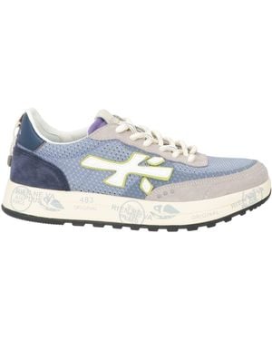 Premiata Light Sneakers Leather, Textile Fibers - White