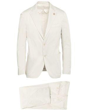 Lardini Suit Cotton, Elastane - White