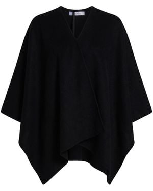 Max Mara Cape Alpaca Wool, Polyamide, Wool - Black
