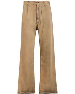 People Camel Jeans Cotton - Natural
