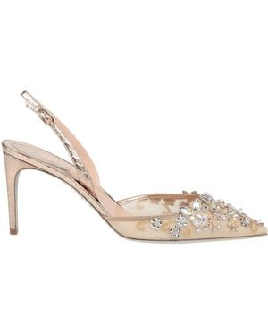 Rene Caovilla Pumps Textile Fibers, Leather - Metallic