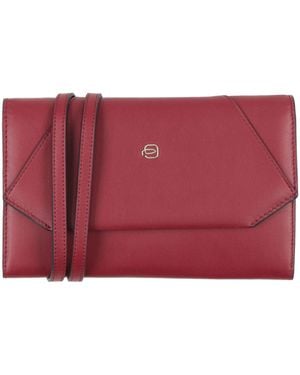 Piquadro Crossbody Wallet Leather - Red