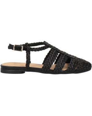 Castañer Ballet Flats Leather - Black