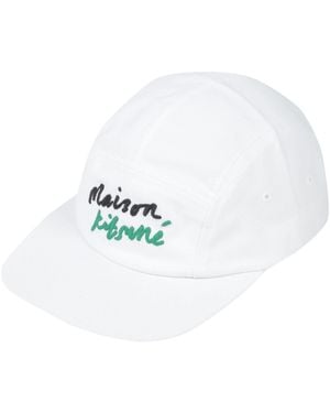 Maison Kitsuné Hat Cotton, Polyester - White