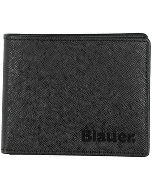 Blauer Wallet Leather - Black