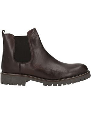 Calpierre Dark Ankle Boots Leather - Brown