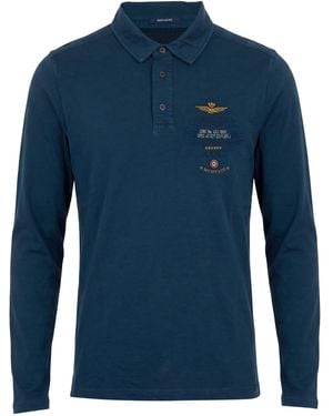 Aeronautica Militare Polo Shirt Cotton - Blue
