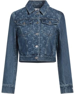 Marine Serre Denim Outerwear Cotton - Blue