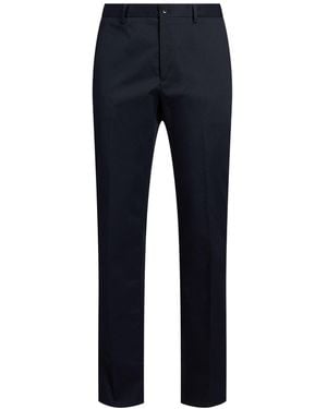 Etro Midnight Pants Cotton, Elastane - Blue