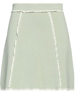 Sandro Ribbed-knit Mini Skirt - Green