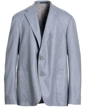EDUARD DRESSLER Light Blazer Virgin Wool, Cashmere - Blue