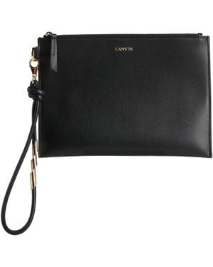 Lanvin Handbag Calfskin, Brass - Black