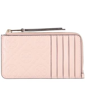 Tory Burch Light Document Holder Textile Fibers - Pink