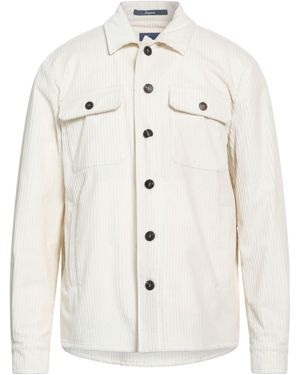 Drumohr Shirt Cotton, Elastane - White