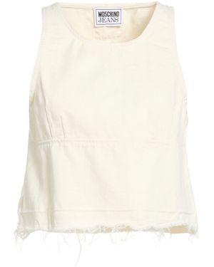 Moschino Ivory Top Cotton - Natural