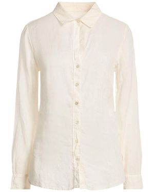 120% Lino Ivory Shirt Linen - White