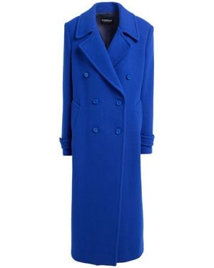 Dondup Coat Virgin Wool, Polyamide, Cashmere - Blue