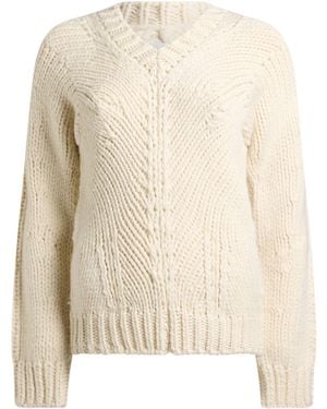 Jil Sander Ivory Sweater Virgin Wool, Alpaca Wool - Natural