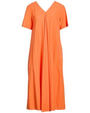 Ottod'Ame Midi Dress Cotton - Orange