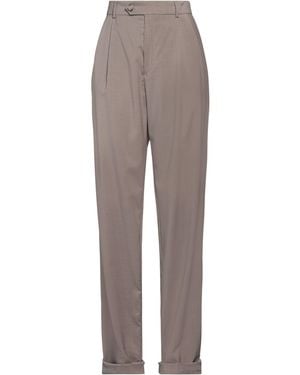 Sportmax Virgin Wool Straight-Leg Pants - Gray