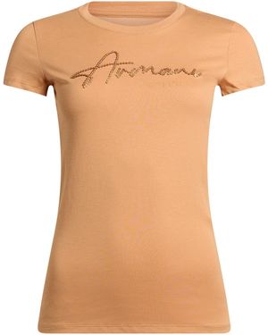 ARMANI EXCHANGE T-Shirt Cotton - Natural