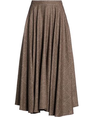 Lardini Midi Skirt Virgin Wool, Silk, Nylon, Cashmere - Brown