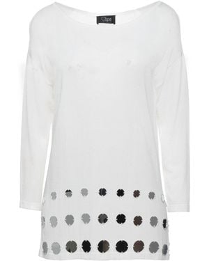 Clips Pullover - Bianco