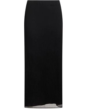 Wardrobe NYC Maxi Skirt Silk - Black