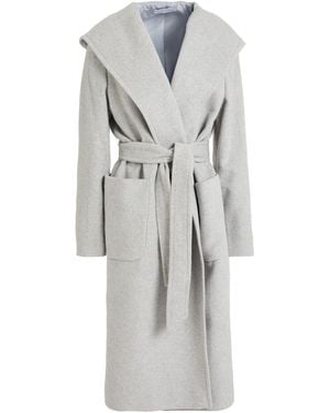 Diana Gallesi Light Coat Virgin Wool, Polyamide, Cashmere - Grey