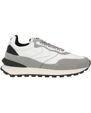 Voile Blanche Sneakers Leather, Textile Fibers - White