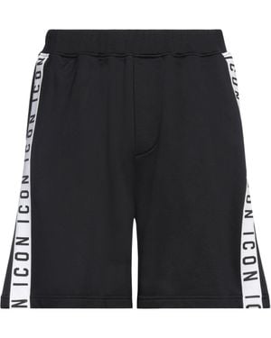 DSquared² Shorts & Bermuda Shorts Polyamide, Cotton, Elastane - Black