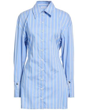 Patrizia Pepe Mini Dress Cotton, Polyamide, Elastane - Blue