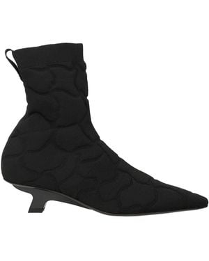 Testoni Ankle Boots Textile Fibers - Black