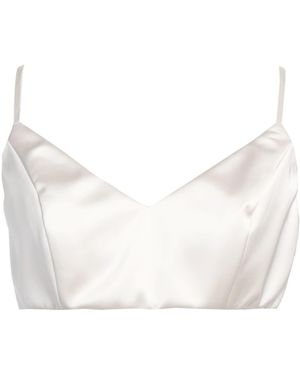 Cristinaeffe Top Polyester, Elastane - Natural