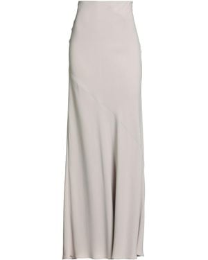 Ami Paris Light Maxi Skirt Acetate, Viscose - White