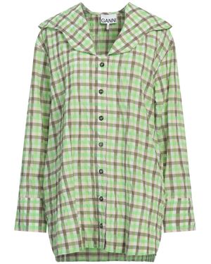 Ganni Shirt Organic Cotton, Recycled Polyester, Polyamide - Green