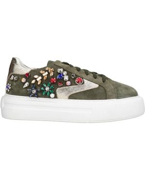 Tosca Blu Studio Military Trainers Leather - Green