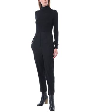 Semicouture Jumpsuit Virgin Wool, Polyester, Synthetic Fibers, Wool, Acrylic - Blue