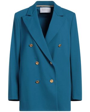 Harris Wharf London Blazer Viscose, Polyamide, Elastane - Blue