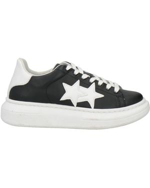 2Star Trainers Leather - Black
