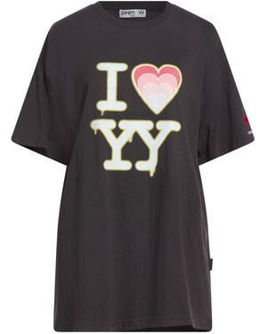 OPEN YY T-Shirt Cotton - Black