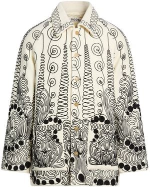 Bode Cream Jacket Wool - White