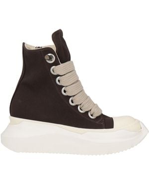 Rick Owens Dark Sneakers Textile Fibers, Leather - Brown